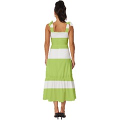 Tie-Strap Tiered Midi Chiffon Dress 