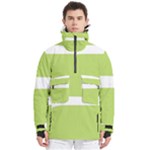 A Minimalist Pattern With Simple Lines And Shapes, Creating A Clean And Modern Aesthetic 02 Men s Pullover Zip Ski and Snowboard Waterproof Breathable Jacket