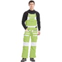 Men s Side Zip Front Pouch Ski And Snowboard Bib Pants	 