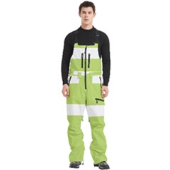 Men s Front Zip Ski And Snowboard Bib Pants 