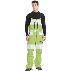 Men s Front Zip Ski And Snowboard Bib Pants 