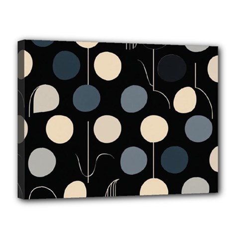 A Minimalist Pattern With Simple Lines And Shapes, Creating A Clean And Modern Aesthetic 03 Canvas 16  x 12  (Stretched) from ArtsNow.com