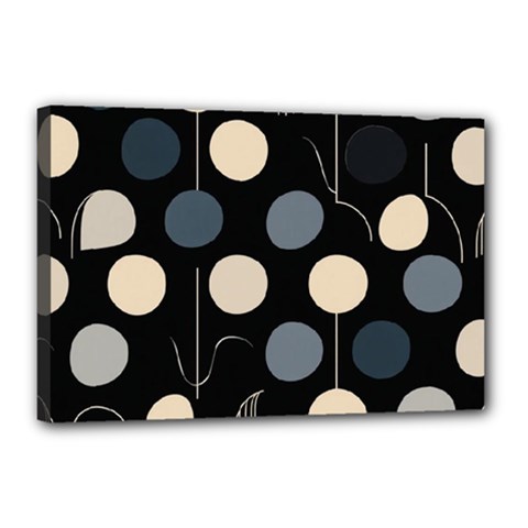 A Minimalist Pattern With Simple Lines And Shapes, Creating A Clean And Modern Aesthetic 03 Canvas 18  x 12  (Stretched) from ArtsNow.com