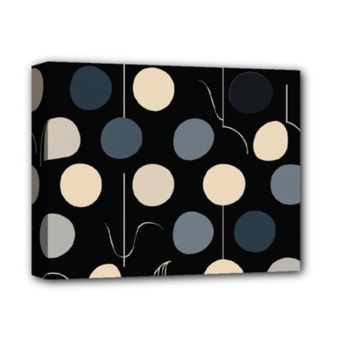 A Minimalist Pattern With Simple Lines And Shapes, Creating A Clean And Modern Aesthetic 03 Deluxe Canvas 14  x 11  (Stretched) from ArtsNow.com