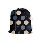 A Minimalist Pattern With Simple Lines And Shapes, Creating A Clean And Modern Aesthetic 03 Drawstring Pouch (Large)