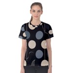 A Minimalist Pattern With Simple Lines And Shapes, Creating A Clean And Modern Aesthetic 03 Women s Cotton T-Shirt