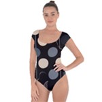 A Minimalist Pattern With Simple Lines And Shapes, Creating A Clean And Modern Aesthetic 03 Short Sleeve Leotard 