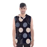 A Minimalist Pattern With Simple Lines And Shapes, Creating A Clean And Modern Aesthetic 03 Men s Basketball Tank Top