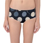 A Minimalist Pattern With Simple Lines And Shapes, Creating A Clean And Modern Aesthetic 03 Mid-Waist Bikini Bottoms