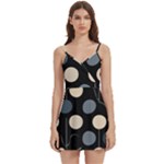 A Minimalist Pattern With Simple Lines And Shapes, Creating A Clean And Modern Aesthetic 03 Body Wrap Sleeveless V-Neck Mini Dress