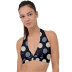 A Minimalist Pattern With Simple Lines And Shapes, Creating A Clean And Modern Aesthetic 03 Halter Plunge Bikini Top