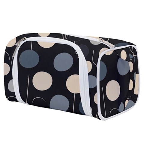 A Minimalist Pattern With Simple Lines And Shapes, Creating A Clean And Modern Aesthetic 03 Toiletries Pouch from ArtsNow.com