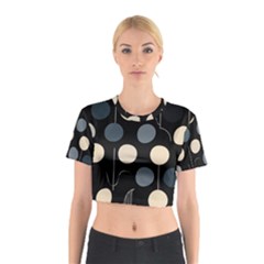 A Minimalist Pattern With Simple Lines And Shapes, Creating A Clean And Modern Aesthetic 03 Cotton Crop Top from ArtsNow.com