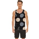 A Minimalist Pattern With Simple Lines And Shapes, Creating A Clean And Modern Aesthetic 03 Men s Wide Collar Tank Top