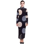 A Minimalist Pattern With Simple Lines And Shapes, Creating A Clean And Modern Aesthetic 03 Turtleneck Maxi Dress