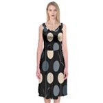 A Minimalist Pattern With Simple Lines And Shapes, Creating A Clean And Modern Aesthetic 03 Midi Sleeveless Dress