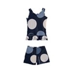 A Minimalist Pattern With Simple Lines And Shapes, Creating A Clean And Modern Aesthetic 03 Kids  Boyleg Swimsuit