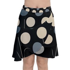 Chiffon Wrap Front Skirt 