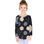 A Minimalist Pattern With Simple Lines And Shapes, Creating A Clean And Modern Aesthetic 03 Kids  Long Sleeve T-Shirt