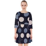 A Minimalist Pattern With Simple Lines And Shapes, Creating A Clean And Modern Aesthetic 03 Smock Dress