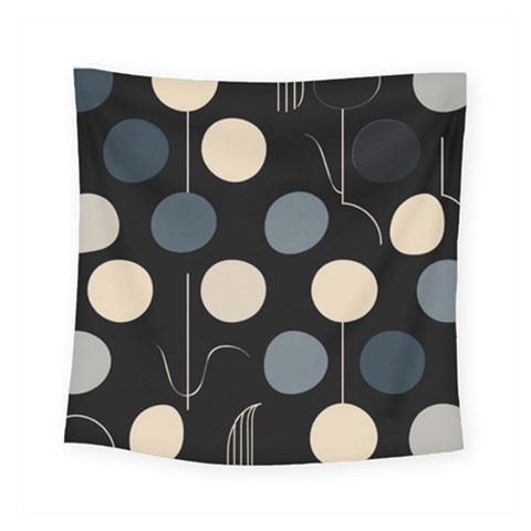 A Minimalist Pattern With Simple Lines And Shapes, Creating A Clean And Modern Aesthetic 03 Square Tapestry (Small) from ArtsNow.com