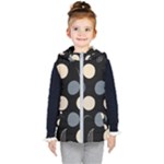 A Minimalist Pattern With Simple Lines And Shapes, Creating A Clean And Modern Aesthetic 03 Kids  Hooded Puffer Vest