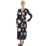 A Minimalist Pattern With Simple Lines And Shapes, Creating A Clean And Modern Aesthetic 03 Velvet Maxi Wrap Dress