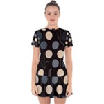 A Minimalist Pattern With Simple Lines And Shapes, Creating A Clean And Modern Aesthetic 03 Drop Hem Mini Chiffon Dress