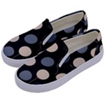 A Minimalist Pattern With Simple Lines And Shapes, Creating A Clean And Modern Aesthetic 03 Kids  Canvas Slip Ons