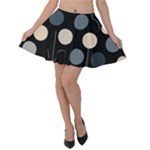 A Minimalist Pattern With Simple Lines And Shapes, Creating A Clean And Modern Aesthetic 03 Velvet Skater Skirt