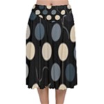 A Minimalist Pattern With Simple Lines And Shapes, Creating A Clean And Modern Aesthetic 03 Velvet Flared Midi Skirt