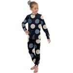 A Minimalist Pattern With Simple Lines And Shapes, Creating A Clean And Modern Aesthetic 03 Kids  Long Sleeve Set 