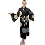 A Minimalist Pattern With Simple Lines And Shapes, Creating A Clean And Modern Aesthetic 03 Maxi Velvet Kimono