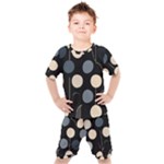 A Minimalist Pattern With Simple Lines And Shapes, Creating A Clean And Modern Aesthetic 03 Kids  T-Shirt and Shorts Set