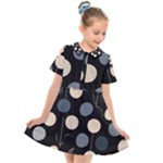 A Minimalist Pattern With Simple Lines And Shapes, Creating A Clean And Modern Aesthetic 03 Kids  Short Sleeve Shirt Dress