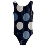 A Minimalist Pattern With Simple Lines And Shapes, Creating A Clean And Modern Aesthetic 03 Kids  Cut-Out Back One Piece Swimsuit