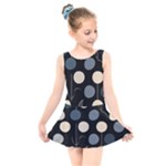 A Minimalist Pattern With Simple Lines And Shapes, Creating A Clean And Modern Aesthetic 03 Kids  Skater Dress Swimsuit