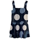 A Minimalist Pattern With Simple Lines And Shapes, Creating A Clean And Modern Aesthetic 03 Kids  Layered Skirt Swimsuit