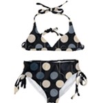 A Minimalist Pattern With Simple Lines And Shapes, Creating A Clean And Modern Aesthetic 03 Kids  Classic Bikini Set