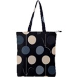 A Minimalist Pattern With Simple Lines And Shapes, Creating A Clean And Modern Aesthetic 03 Double Zip Up Tote Bag