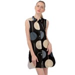 A Minimalist Pattern With Simple Lines And Shapes, Creating A Clean And Modern Aesthetic 03 Sleeveless Shirt Dress