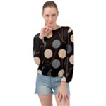 A Minimalist Pattern With Simple Lines And Shapes, Creating A Clean And Modern Aesthetic 03 Banded Bottom Chiffon Top