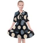 A Minimalist Pattern With Simple Lines And Shapes, Creating A Clean And Modern Aesthetic 03 Kids  All Frills Chiffon Dress