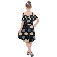 Kids  Cut Out Shoulders Chiffon Dress 