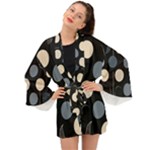 A Minimalist Pattern With Simple Lines And Shapes, Creating A Clean And Modern Aesthetic 03 Long Sleeve Kimono