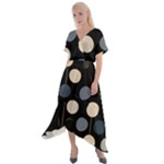 A Minimalist Pattern With Simple Lines And Shapes, Creating A Clean And Modern Aesthetic 03 Cross Front Sharkbite Hem Maxi Dress