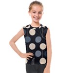 A Minimalist Pattern With Simple Lines And Shapes, Creating A Clean And Modern Aesthetic 03 Kids  Mesh Tank Top