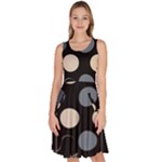 A Minimalist Pattern With Simple Lines And Shapes, Creating A Clean And Modern Aesthetic 03 Knee Length Skater Dress With Pockets