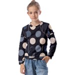 A Minimalist Pattern With Simple Lines And Shapes, Creating A Clean And Modern Aesthetic 03 Kids  Long Sleeve T-Shirt with Frill 