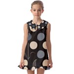 A Minimalist Pattern With Simple Lines And Shapes, Creating A Clean And Modern Aesthetic 03 Kids  Pilgrim Collar Ruffle Hem Dress